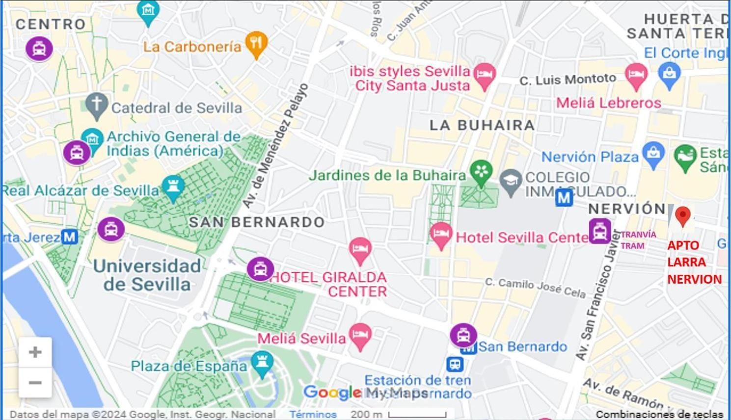 Larra Nervion Subway Tranvia Apartment Seville Luaran gambar